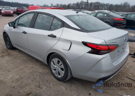 2020 Nissan Versa S Xtronic Cvt z USA, uszkodzony, nr VIN 3N1CN8DV6LL843214